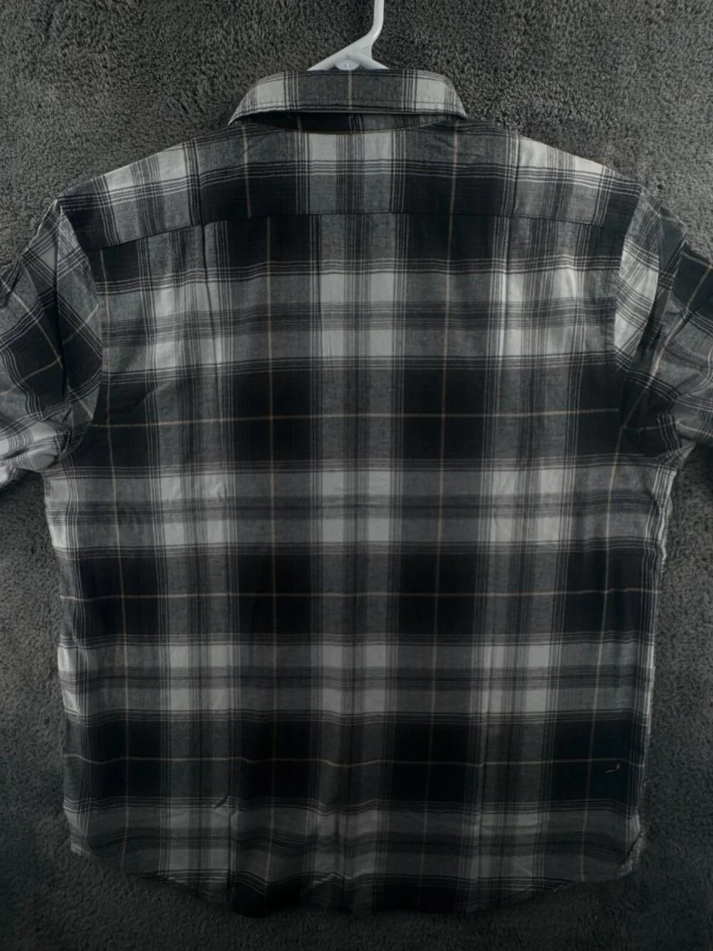 NWT Banana Republic Flannel Button Up Black Check Men Soft $70 XL Slim Untucked